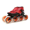 Schroevendraaiers Zico Original Speed ​​Inline Roller Skates 3x125 eller 4 Wheels Carbon Fiber Professional Racing Skates Kids Adult Patines