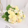 Dekorative Blumen künstlich 35 20 cm Seidenblume kleine Gänseblümchen Bouquet Begonia Ball Pographie Requisiten Amerikanische Esstisch Blumendekoration