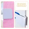 Shower Curtains 6 Pcs White Curtain Rings Fixing Clip Weight Splash Guard Windproof Liners Wall Splash-proof Clips