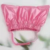 Dog Apparel Cat Shower Cap Waterproof Universal Pet Hat For Bath Comfortable Adjustable Hats Supplies Pink S/L