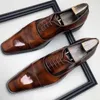 Scarpe eleganti Arrivo Oxford for Men Business Fashion Madge fatti a mano Formale Designer in pelle vera Black Brown