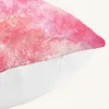 Oreiller un boîtier imprimé à aquarelle rose en peluche super doux sans prix d'insertion