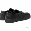 Top Design Intrecciato Men Sneaker in pelle scarpe slip-on moca