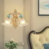 Lampa ścienna nowoczesne kryształowe światło nordyckie minimalistyczne sofa