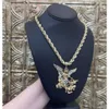 Cuban Chain Gold Party Luxury Jewelry Custom Christmas Gift Full Diamond Choker 18k Womens Necklace