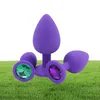 Massagem s m l silicone anal plugs jóias de cristal plug plug plug adulto brinquedos de sexo para mulheres treinador de expansor de ânus gays massag86896660