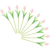 Dekorativa blommor 10 datorer Fake Plant Artificial Flower Bride Tulips Romance Anniversary Decoration Pu Branch