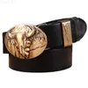 Belts Red 2020 solid brass buckle high-quality camouflage belt suitable for men 3.8cm wide belt full grain% genuine leatherC240407