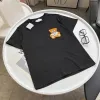 Designer damska t-shirt Summer nowa t-shirt czysty bawełniany trójwymiarowy kreskówkowy niedźwiedź luksusowy list haft krótkie rękawy dla mężczyzn i kobiet