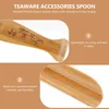 Spoons Tea Scoop Teaware Accessories Spoon Wooden Egg Shakers Chinese Soup Ceremony