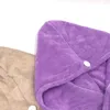 Serviette à séchage rapide Microfibre des cheveux avec bouton Super absorbant enveloppe à l'eau douce absorbant les femmes