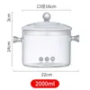 Teaware Sets Glass Pot Transparent Double Ear Induction Cooker Can Be Heated Stock High Borosilicate Large Capacity Boiling