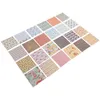 Garrafas de armazenamento 24 folhas Scrapbook Diy Material Paper Po Supplies Love Craft Papers