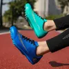 Athletic Outdoor Men Women Track and Field Spikes Shoes Professional Students Athlete Running Tracking Nail Training Shoes Long Jump Sneakers 240407