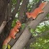 Garden Decorations Squirrel figurstatyer trädklättrare skulptur hängande staty hugger utomhus gåvor dekor harts