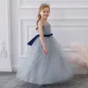 Bright Silver Red Jewel Girl Girls/Party Dresses Girl's Pageant Jurken Flower Girl-jurken meisjes Everyday Skirts Kinderkleding SZ 2-10 D406232