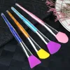 2024 1PCS Silicone Face Mask Brushes de maquiagem com strasslestones multifuncional Fundação Facial Brush Cosméticos