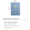 Notebooks 2024 A5 Mini Notebook 365 Days Portable Pocket Notepad Daily Weekly Agenda Planner Stationery Office School Supplies