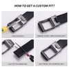 Genuine Leather Casual Men's Dongguan Automatic Buckle Business Soft Cowhide Pants Belt 3.5