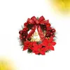 装飾的な花30 cm屋外装飾人工松の花輪クリスマスガーランドファヒオン秋のパーティー