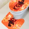 Tapis 1 set / 3pcs Halloween Pumpkin Lid Non Bath Mat Toilet