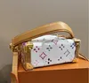 Spring Side Trunk Bag Nicolas Ghesquiere Designer Petite Malle Handbag S-lock Flap Women Mini Trunks Shoulder Cross Body Purse Totes Cosmetic Bag CYG24040209-25