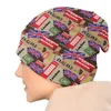 Berets UK London British Symbols Bonnet Hats вязаные шляпа Hip Hop осень зимняя улица черепа шапочки для взрослых теплые кепки с двойным использованием