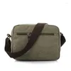 Torba moda na płótnie crossbody dla mężczyzn Mały vintage zamek ramię Messenger Boys Casual Torbage torebka Bolsa feminina