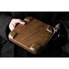 Tea Trays Black Walnut Small Size Tray Solid Wood Four Foot