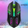 Camundongos 1pc Game USB Mouse 4-Color LED Backlight Backlight Game Game Mouse Mouse Optical de Flanco para Laptop Mouse PC Desktop Y240407