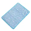 Summer Pet Ice Mat Printing Cold Dog Mat Ice Silk Cooling Cat Mat Home Car Sofa Cushion Pet Supplies Dog Beds for Small Dogs 240403