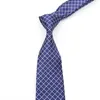 Coules de cou Classic 8cm à rayures à rayures Polyester Jacquard Décolleté pour hommes Business liés bleu rouge et noir de haute qualité