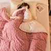 Coperte Coral Tuff Cashmere Coperta Colore Solido Nava Office Pesata Puntatore per trapunta addensata per il divano del letto
