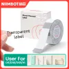 紙のオリジナルNiimbot D11 D110ラベルテープペーパーロール透明なステッカーラベルプリンター用品用のクリア防水ステッカーエチケット