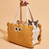 Cat Carriers Cartoon Biscuit Shape Backpacks For Dogs Puppy Tote Bags Backpack Pet Bag Small Dog Supplies