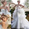 Abiti di strass glamour Abiti da sposa in perline 2016 2016 Abiti da sposa a maniche lunghe a maniche lunghe