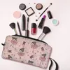 Bolsas de armazenamento Bolsa personalizada Bolsa de higiene pessoal Mulher bailarina dançarina Cosmética Organizador de maquiagem Ladies Beauty Dopp Kit Case