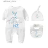 Rompers 100% katoen pasgeboren Romper Sets Designer Baby Rompers New Born Jumpsuits Brand Kids Jumpsuit Girls Boys Kleding Baby's Bodysuit Cyd23103003 L47