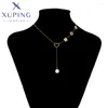 Chains Xuping Jewelry Stainless Steel Pearl Shape Light Gold Color Pendant Necklace For Women Christmas Banquet Party Gifts A00902939