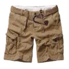 Shorts masculinos masculinos da moda camuflagem shorts de marchas de alta qualidade shorts casuais estilo de bolso multi-shorts grandes roupas masculinas roupas de verão j240407