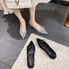 Scarpe casual Yatagody taglia 34-43 Donne Shiny glitter Ballet Flats Cute con tacchi bassi Maresini per feste 2024 Slip on Trendy