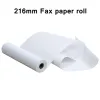 Papel 5 Rolo/LOTO Fax térmico Papel A4 216mm x 16 metros de fax térmico papel de fax 55g Papéis de fax revestidos