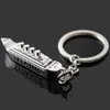 Keychains Lanyards JACK ROSE Titanic Cruise Model Keychain Charm Mini Ship Lover Womens Keyholder Jewelry Gift Q240403