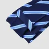 Neck Krawatten klassische blaue Streifen -Business -Halskette Set für Herren Hanky Manschettenknöpfe Geschenk für Herren Party Direkter Versand Hochzeit rotes Krawatte C240412