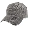 Ball Caps Plaid Baseball Cap for Men Women Vizor Hat verstelbare buitensporten Sunhat Q240403