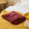Одеяла хлопковые вязаные одеяло одеяло декоративное домашнее дивант ручной работы высококачественная супер мягкая пушистая пушистая
