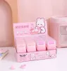 Eraser 24 pcs / lot kawaii lapin rabbit effacier mignon drawing crayon caoutchouc erasers papeterie pour les cadeaux pour enfants