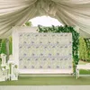 装飾花の花の壁パネル背景装飾ウェディングパーティーベビーブライダルシャワーハンギング3D偽のバラ装飾シルク