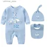 Rompers 100% katoen pasgeboren Romper Sets Designer Baby Rompers New Born Jumpsuits Brand Kids Jumpsuit Girls Boys Kleding Baby's Bodysuit Cyd23103003 L47