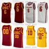 USC Trojans Jerseys de baloncesto 6 Bronny James Jr. 5 Boogie Ellis 1 Isaiah Collier 0 Johnson 24 Joshua Morgan 3 Isaiah Mobley 5 Nikola Vucevic Nick Young Onyeka Okongwu